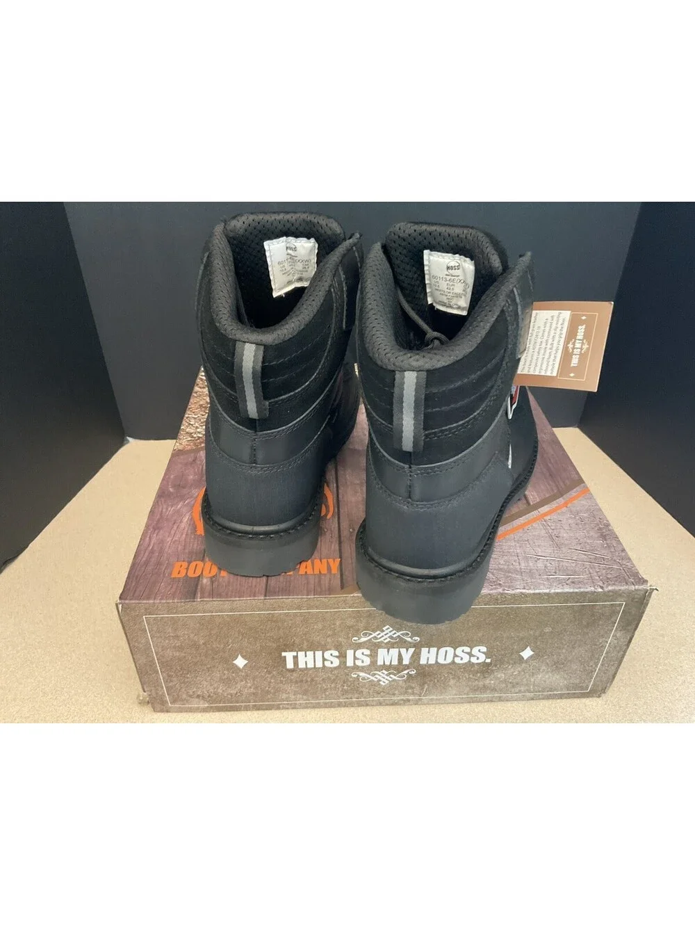 New! HOSS Boot Company Carson 6 Inch Comp Toe Work Boots. Size 10.5-6E Wide.